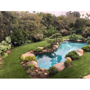 Buy cheap Double Stem Artificial Plastic Grass Good Rebound And Pile Recovery from wholesalers