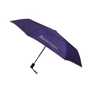 Automatic Windproof Travel Umbrella With Custom Logo Bright Digital Printing