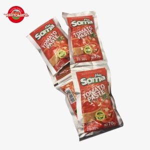 Buy cheap 70g SOMA Flat Sachet Tomato Paste Brix28–30% OEM Customizable from wholesalers