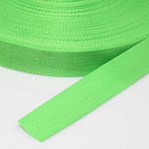 Automotive 10mm Polypropylene Webbing 1 Inch Green Yellow Red