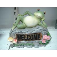 Buy cheap Home Acrylic Epoxy Resin Lying Frog Sculptures and Statues for Garden Ornaments product