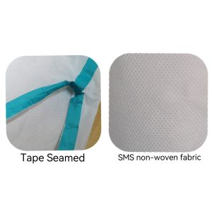 Buy cheap Custom CE Type4 5 6 Protective SMS/PP Coveralls 175*140cm OEM Accepted Customizable from wholesalers