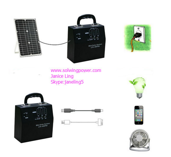 Quality 20Watt solar panel small home solar light  portable solar power system for sale