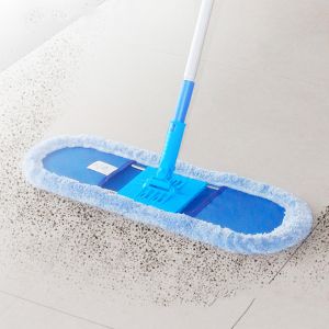 Buy cheap Washable Blue 1.5M Aluminum Handle Microfiber Dry Mop Set from wholesalers