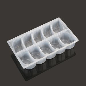 10 Compartments Soft Plastic Food Tray Dumpling Packaging