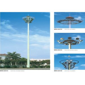 12 side poles painting High Mast Pole including lighting fixture