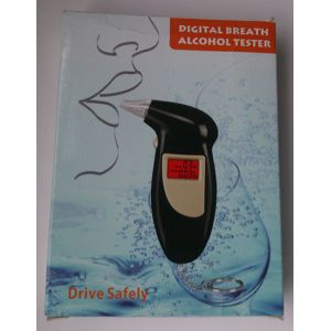 wine alcohol tester, digital breathalyzer with keychain and mouthpiece BS68S