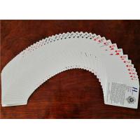 Buy cheap Standard Playing Card Size 63 x 88 MM Casino Playing Cards Double Side Linen product
