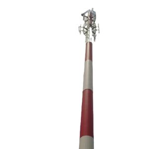 Buy cheap Steel Galvanized Tubular Antenna Tower Single Tube Communication Pole from wholesalers
