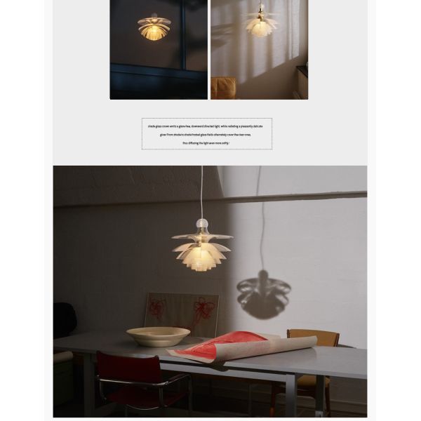 Denmark Designer Glass Pine Cones Pendant Light Modern Acrylic Hanging Lamps(WH-GP-179)