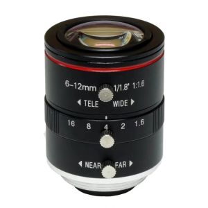 Buy cheap 1/1.8" 6-12mm F1.6 3Megapixel C-mount Manual IRIS Manual Zoom Vari-focal Lens product