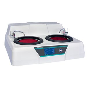 Buy cheap Dual disc Separated control touch screen metallographic sample grinding and polishing machine from wholesalers