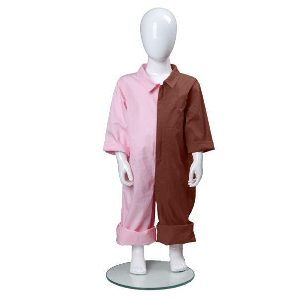 Buy cheap Poplin Patchwork Clothes Unisex Kids Long Sleeve Cosy Zipper Design One Piece Suit from wholesalers