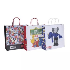 Buy cheap Recyclable Twisted Handle 150GSM Kraft Paper Bag 5KG Carry from wholesalers