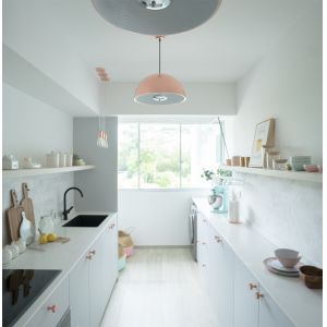 Buy cheap Customized Small Spaces Lacquer Kitchen Cabinet White And Gray from wholesalers