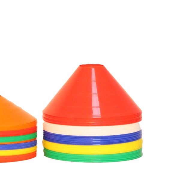 Quality Training Soccer Ball Field Marker Cones 50 Pack Agility Disc Cones Customized Logo for sale