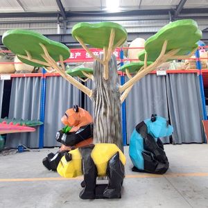 Buy cheap Lifelike Panda Model Customization Unique Shape For Theme Park from wholesalers