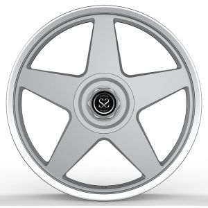 Buy cheap 21x10 ET25 Big Cap Matt Silver Custom Forged Rims For Audi Q6 2021 2022 from wholesalers
