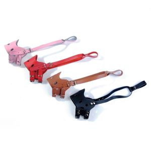 Buy cheap Leather Dog Muzzle Anti Biting Collar Leash Harness Set Dog Mouth Cover To Stop Barking from wholesalers