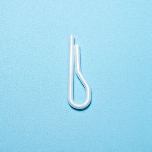 Buy cheap Clothing Clear Plastic R Shape Collar Clips without Teeth from wholesalers