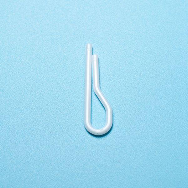 Quality Clothing Clear Plastic R Shape Collar Clips without Teeth for sale