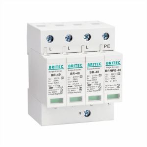 Buy cheap BR-40 3+1 T2 tuv type 2 surge protection device Surge Arrester lightning arrestor thunder protector surge absorber SPD from wholesalers