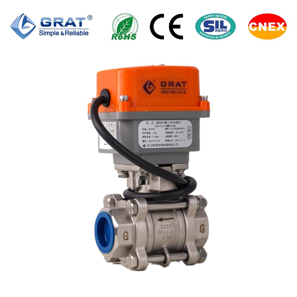 Buy cheap Smart DN25 Motorized Ball Valve with IoT Connectivity for Remote Monitoring and Control in Water Treatment and HVAC Systems from wholesalers