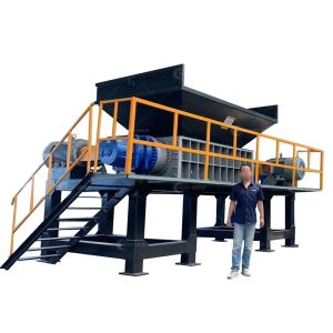 Buy cheap Double Shaft Shredder PLC Controlled for Heavy Duty Iron Sheet Metal Chip Steel Scrap from wholesalers