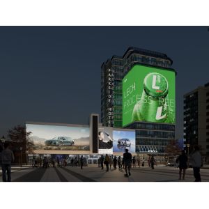 Buy cheap P25-31.25mm Large Spacing High Permeability Outdoor Advertising LED Display with 2K-4K Resolution and Die Cast Aluminum Box from wholesalers