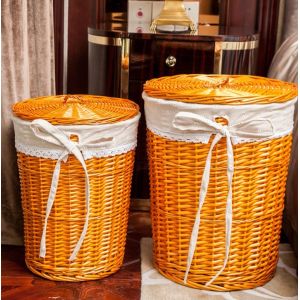 Buy cheap Cheap Storage Rattan Wicker Willow Laundry Basket With Lid Fashion Natural Baskets ECO Friendly Storage Factory Supply product