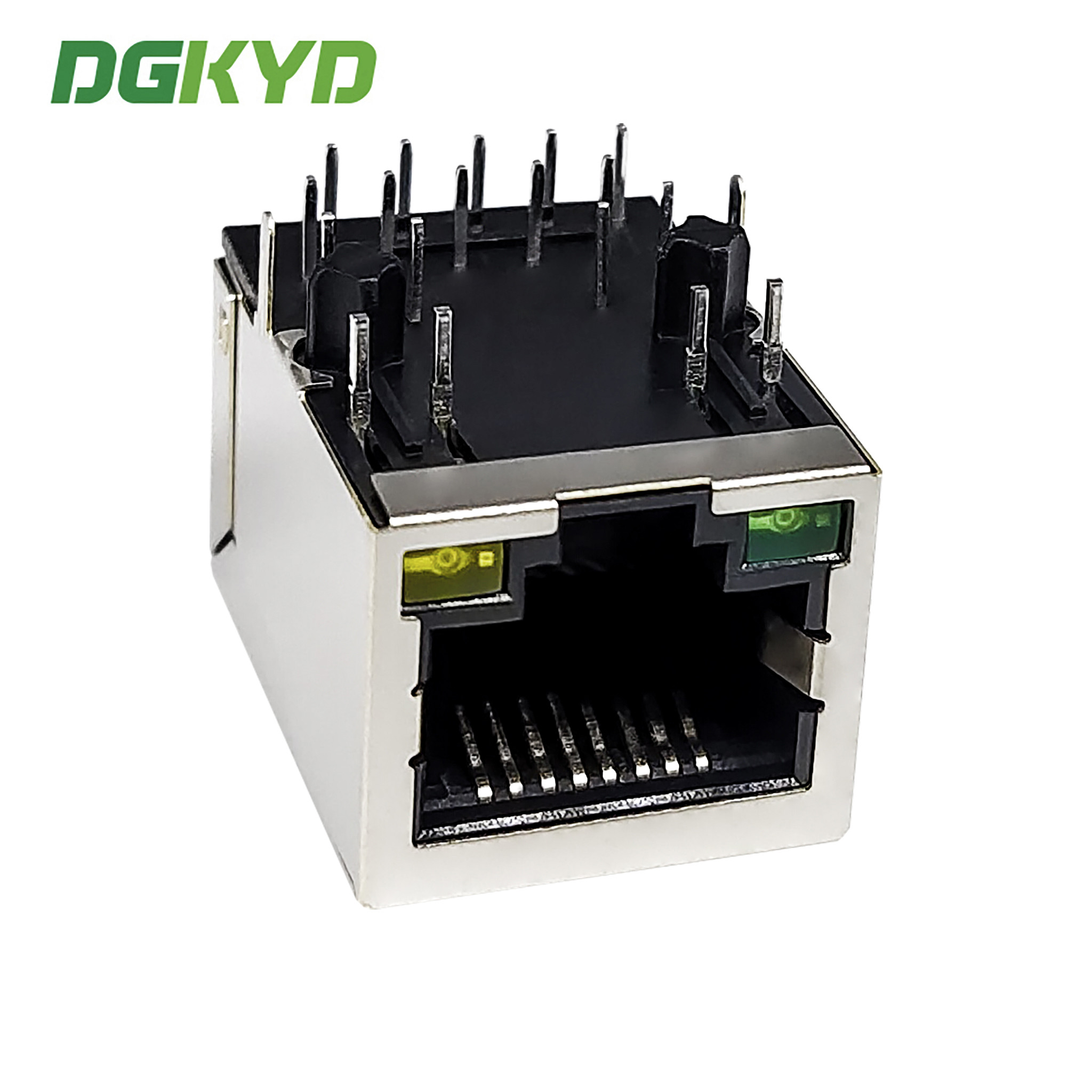 Buy cheap 1000/BASE RJ45 Connector Single Port Network Interface POE Connector With Filter DGKYD111Q787AB2A1DP from wholesalers