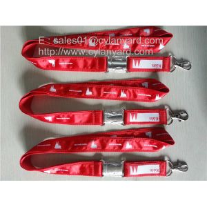 Buy cheap Custom satin lanyards, double-layer satin ribbon lanyards, from wholesalers