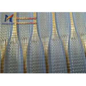 Buy cheap Tempered Laminated Glass Panels 1.0mm Copper Wire Mesh from wholesalers