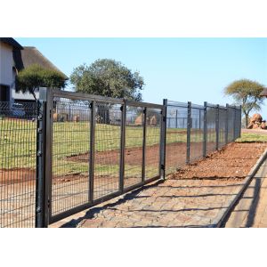 Buy cheap 358 wire fence panels 2.2m height x 2.5m mesh aperture 76.2mm x 12.70mm 2d fence panels 3.00mm diameter from wholesalers