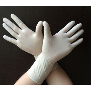 Buy cheap Polymer Coating Sterile Latex Surgical Gloves  / Long Arm Latex Gloves from wholesalers