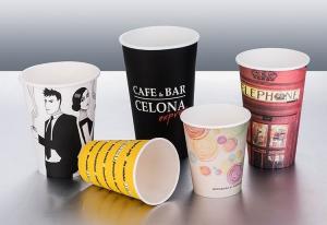 Buy cheap Single Wall Vending Paper Cups Multi - Colors With Neat Cutting Edge product