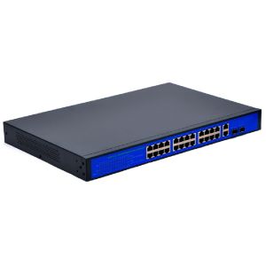 Buy cheap CCTV Camera/Wireless Networking Equipment ethernet optic fiber switch 24-port POE switch from wholesalers