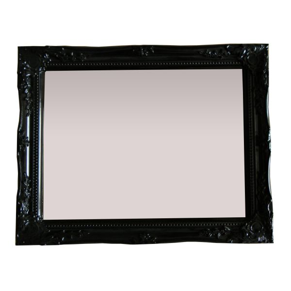 classical black framed bathroom mirror ,wall mirror