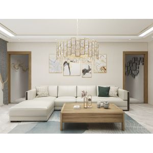 Buy cheap New House Custom Size Made Panel Furniture Of TV Wall Unit By Tall Cabinets And Display Shelves With Storage Racks from wholesalers