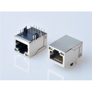 HULYN,Shielded RJ45 Modular Jack Connector, Through Hole Type, 1000 Mbps