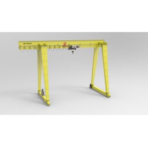 Buy cheap Q355E Material Low Temperature Resistance Single Girder Mobile Gantry Crane 15 Tons With Wire Rope Hoist from wholesalers