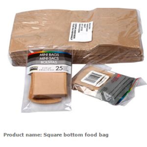 Buy cheap Different Size Of Take Away Fast Food Paper Bag, disposable food bakery customized White kraft paper bag from wholesalers