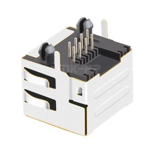 Buy cheap LPJE101CNL Side Entry Pcb Connector Shielded RJ45 Modular Jacks from wholesalers