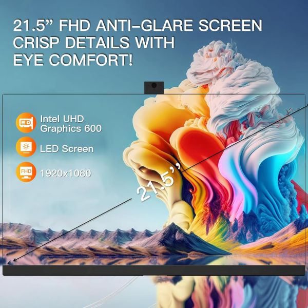 27 Inch UHD Resolution TF Gaming All-in-One Computer Monitor, 4K IPS Panel 144Hz with Fixed Bracket