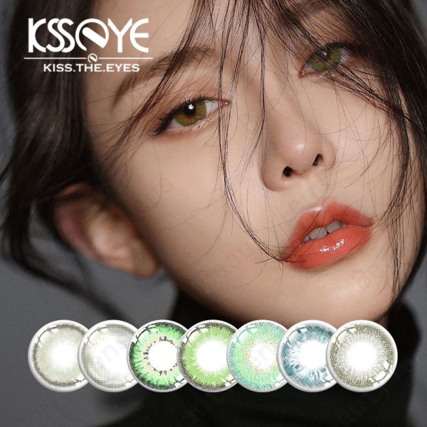 Buy cheap Comfortable Reusable Iris Green Contacts Coloured Lenses With Power from wholesalers