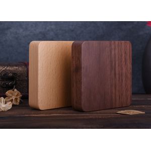 Buy cheap 7800mAh Carved Wood Power Bank Customized Design Silk Screen Logo from wholesalers
