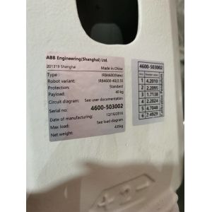Buy cheap ABB IRB 4600-40/2.05 IP67 6-Axis 40kg Medium Payload ABB Robot For Machine Tending Deburring And Pick And Place Applications. from wholesalers