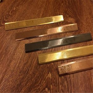 Buy cheap Stainless steel hairline finish flat bar titanium color from wholesalers