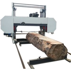 Buy cheap Big horizontal diesel wood saw mill / Heavy duty horizontal cutting large bandsaw mills from wholesalers
