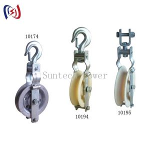 Buy cheap Aluminum Alloy Single Sheave Stringing Block with 75mm Or 100mm Sheave and One-Year Lifetime for Transmission Lines from wholesalers
